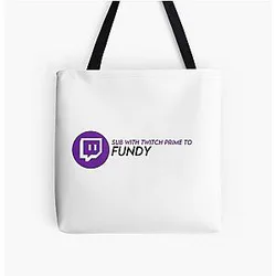 Fundy Bags - Twitch Prime Fundy All Over Print Tote Bag RB1507