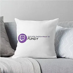 Fundy Pillows - Twitch Prime Fundy Throw Pillow RB1507