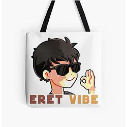 Eret Bags - The Eret Positive Vibe  All Over Print Tote Bag RB1507