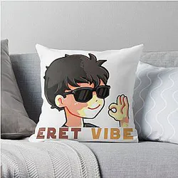 Eret Pillows - The Eret Positive Vibe  Throw Pillow RB1507