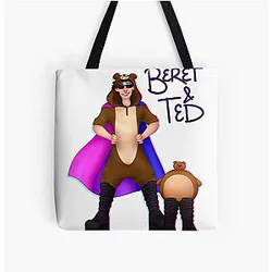 Eret Bags - MCYT Eret and Ted All Over Print Tote Bag RB1507