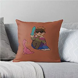 Eret Pillows - King and Their Flamingo Throw Pillow RB1507