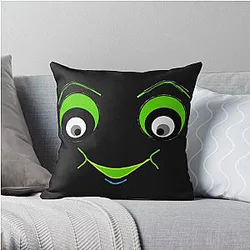 Dream Pillows - Green Dream Smile Throw Pillow RB1507