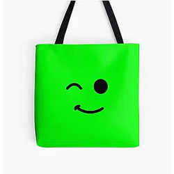 Dream Bags - Green Dream Smile All Over Print Tote Bag RB1507