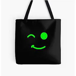Dream Bags - Green Dream Smile All Over Print Tote Bag RB1507