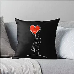 Dream Pillows - Dream Smile Valentines Day Gift Throw Pillow RB1507