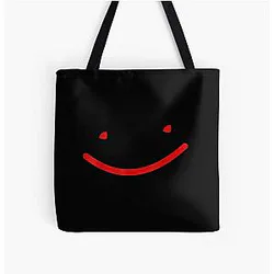 Dream Bags - Dream Smile Red All Over Print Tote Bag RB1507