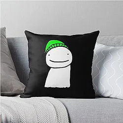 Dream Pillows - Dream Smile Cuffed Beanie  Throw Pillow RB1507