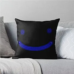 Dream Pillows - 7  Dream Smile Merch Blue Throw Pillow RB1507