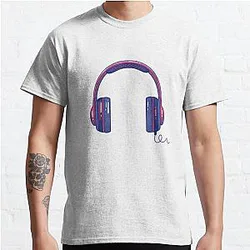 Purpled T-shirts - Purpled Head set Classic TShirt RB1507