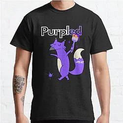 Purpled T-shirts - Purpled Fox Classic TShirt RB1507