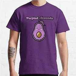 Purpled T-shirts - Purpled Avocado Funny Classic TShirt RB1507
