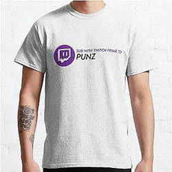 Punz T-shirts - Twitch Prime Punz Classic T-Shirt RB1507