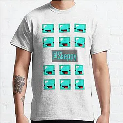 Skeppy T-shirts - Skeppy skin pattern Classic T-Shirt RB1507