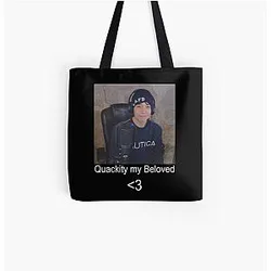 Quackity Bags - Quackity my beloved All Over Print Tote Bag RB2905