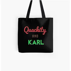 Quackity Bags - Quackity And Karl  All Over Print Tote Bag RB2905