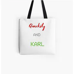 Quackity Bags - Quackity and Karl All Over Print Tote Bag RB2905