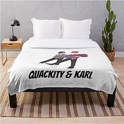 Quackity Blankets - Quackity and Karl Throw Blanket RB2905