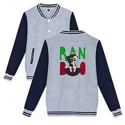 Fashion Printed Baseball Winter Jacket RB2911
