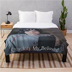 Quackity Blankets - Quackity my beloved Throw Blanket RB2905