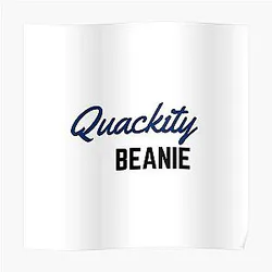 Quackity Posters - Quackity Beanie Poster RB2905