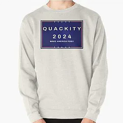 Quackity Sweatshirts - Quackity Beanie Pullover Sweatshirt RB2905