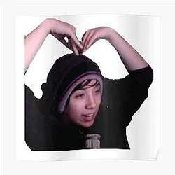 Quackity Posters - Quackity heart Poster RB2905