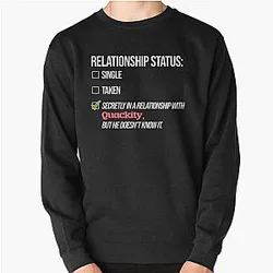 Quackity Sweatshirts - Relationship with Quackity Pullover Sweatshirt RB2905