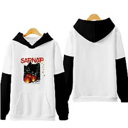 Sapnap Hoodies - Winter Printed Streetwear Colorblock Pullover Hoodie