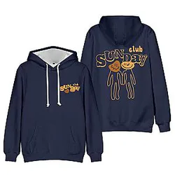 TommyInnit Hoodies - Sunday Club Printed Double Sides Streetwear Hoodie