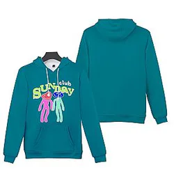 TommyInnit Hoodies - Sunday Club Green Printed Streetwear Hoodie
