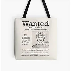 Jschlatt Bags - Jschlatt  Fake Wanted Poster All Over Print Tote Bag RB0907