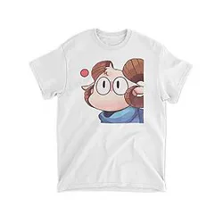 Jschlatt T-shirts - Cute Jschlatt Face Printed Classic T-shirt