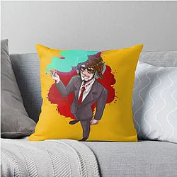 Jschlatt Pillows - Jschlatt  Yellow Throw Pillow RB0907