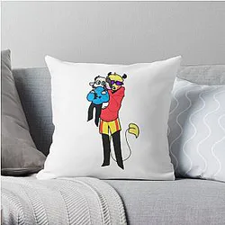 Jschlatt Pillows - Charlie and Jschlatt  Throw Pillow RB0907