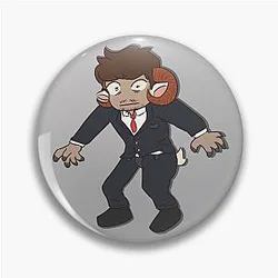 Jschlatt Pins - Jschlatt  Surprised sticker Pin RB0907