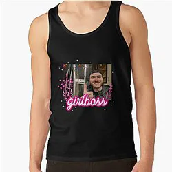 Jschlatt Tank Tops - Jschlatt  Girlboss  Tank Top RB0907