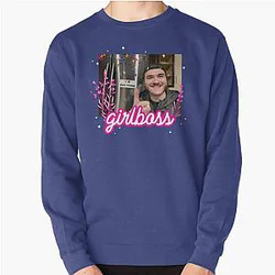 Jschlatt Sweatshirts - Jschlatt  Girlboss Pullover Sweatshirt RB0907