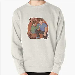 Jschlatt Sweatshirts - Jschlatt  Dad and Tubbo Pullover Sweatshirt RB0907