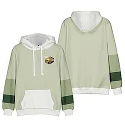 Tubbo Hoodies – Colorblock Bee Logo Printed Pullover Hoodie