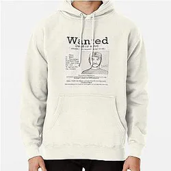 Jschlatt Hoodies - Jschlatt  Fake Wanted Poster Pullover Hoodie RB0907