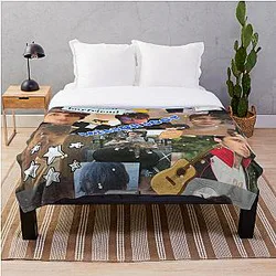 Wilbur Soot Blankets - Wilbur Soot collage Throw Blanket RB2605