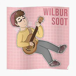 Wilbur Soot Posters - Wilbur Soot with guitar Poster RB2605
