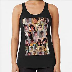 Wilbur Soot Tank Tops - Wilbur Soot collage 2 Racerback Tank Top RB2605