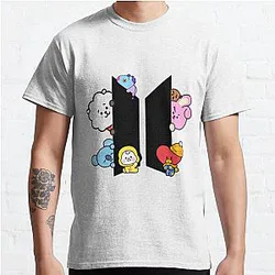 BT21 Merch – All BT21 Characters Army Logo Unisex Style T-Shirt