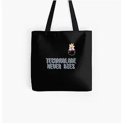 Technoblade Bags - Technoblade Never Dies Cosplay Video Gamer  All Over Print Tote Bag RB0206