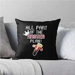 Technoblade Pillows - Technoblade All Part Of the Master Plan! Throw Pillow RB0206