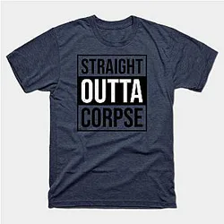Corpse Husband Merch - Straight Outta Corpse Colorful Unisex Tee