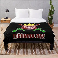 Technoblade Blankets - Technoblade Throw Blanket RB0206