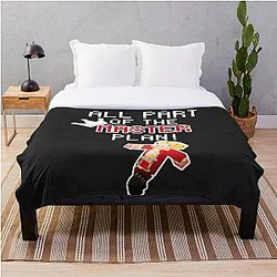 Technoblade Blankets - Technoblade All Part Of the Master Plan! Throw Blanket RB0206